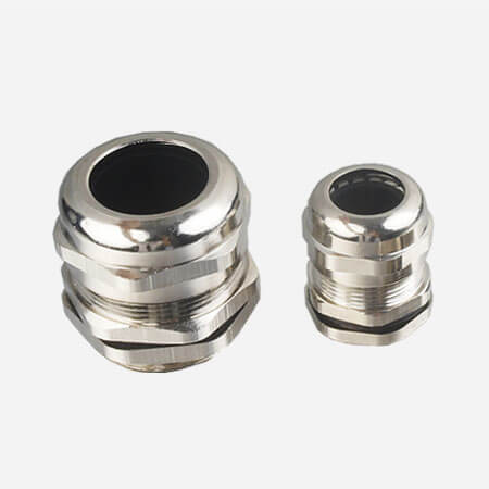 Nickel-plated brass cable gland - 1160.20 - AGRO - IP68 / IP69